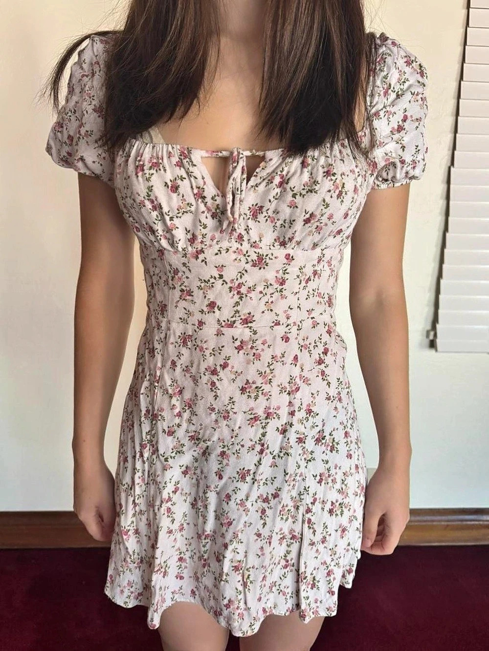Reformation Floral Mini Dress Size 2